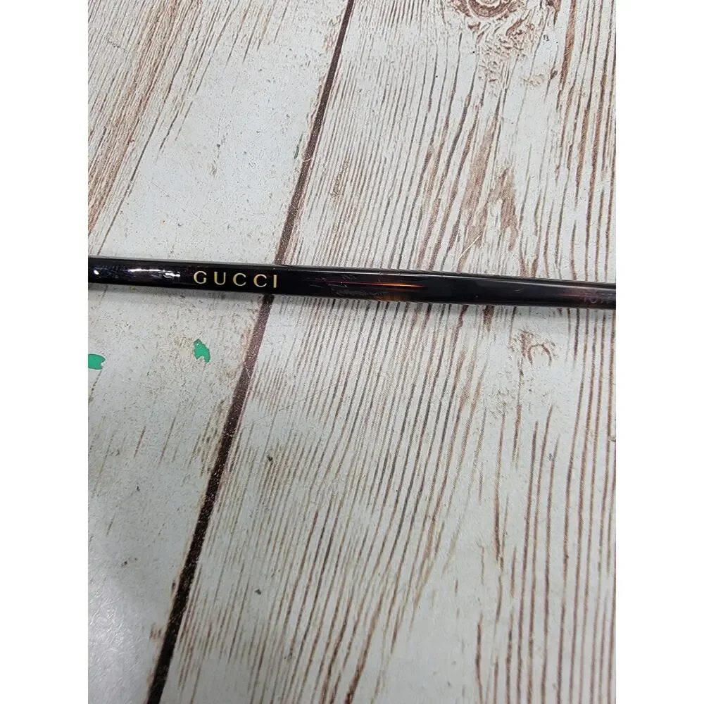 Gucci Eyeglasses Frames GG01310 002 Matte Black Gold Square Full Rim 53-18-145